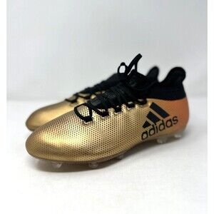 adidas X 17.2 FG Firm Ground Soccer football Cleats Gold Black Mens 9 CP9186 NEW
